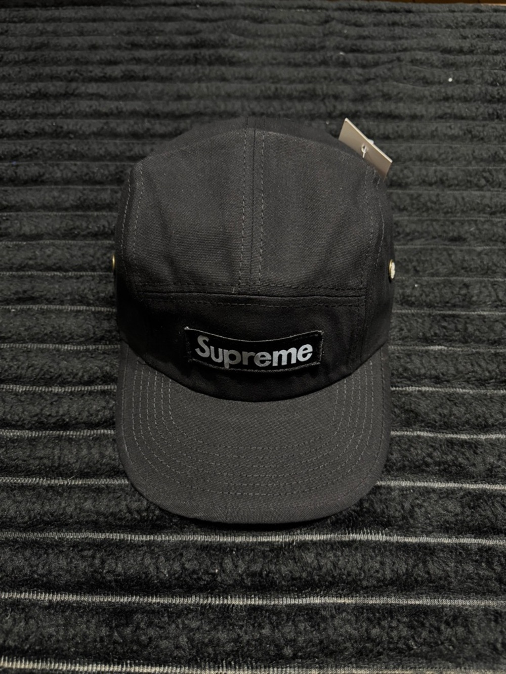 Supreme Black Box Logo 5-Panel Camp Cap